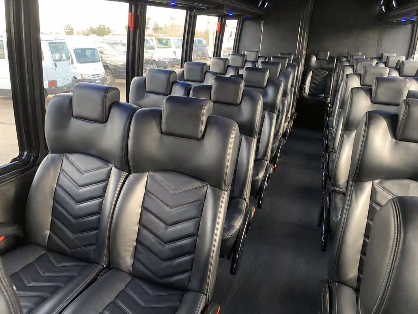 15 passenger minibus interior