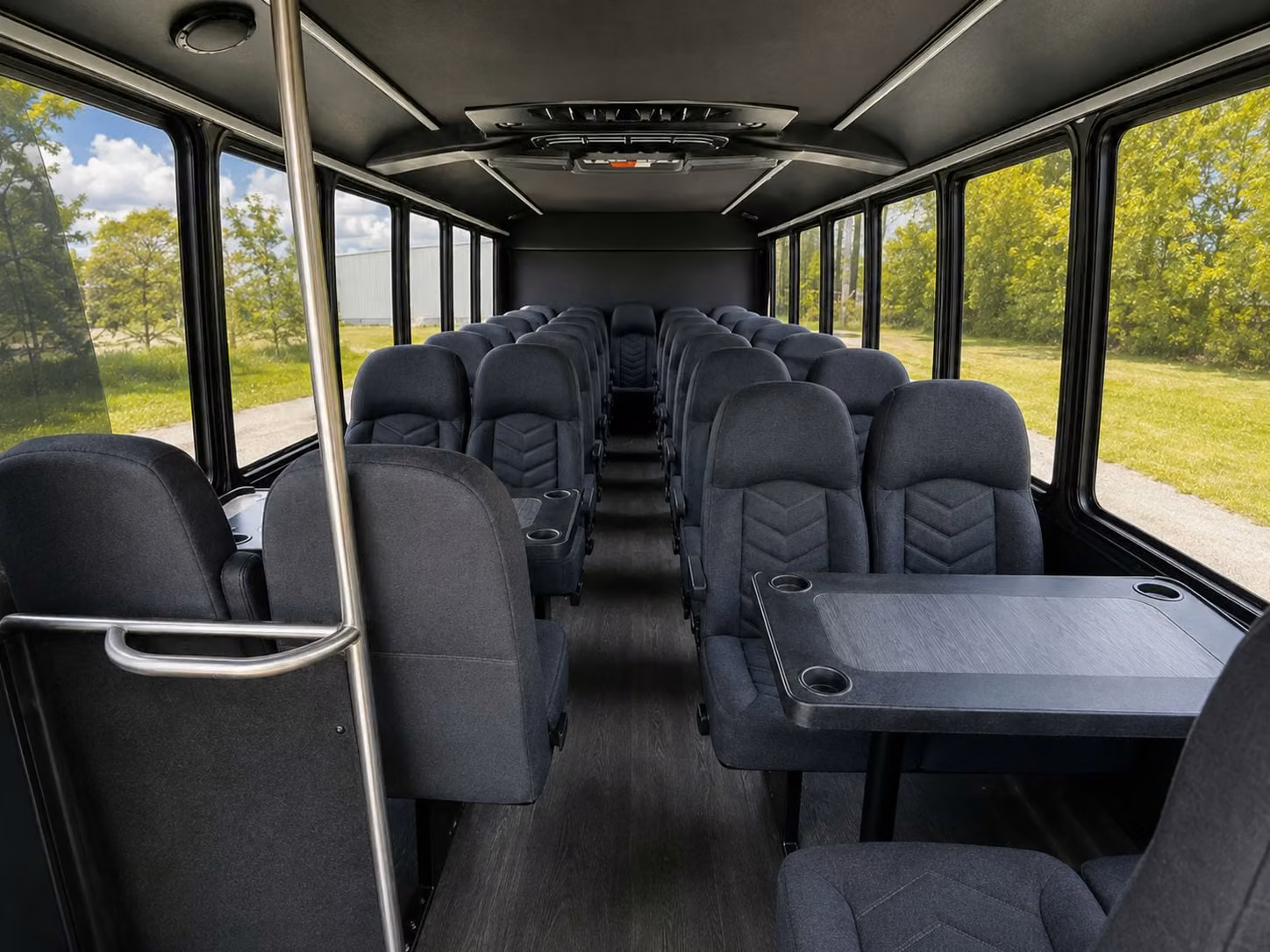 18 passenger minibus interior