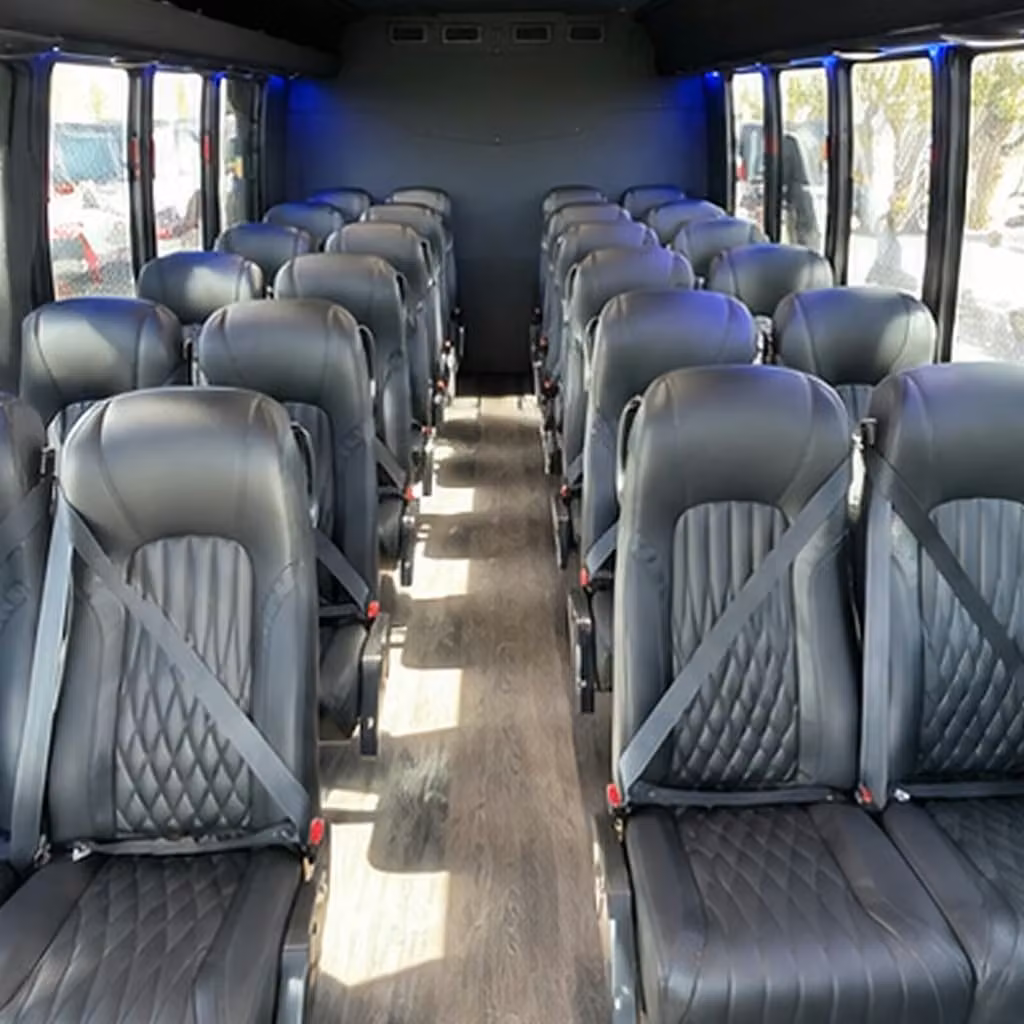 28 passenger minibus interior