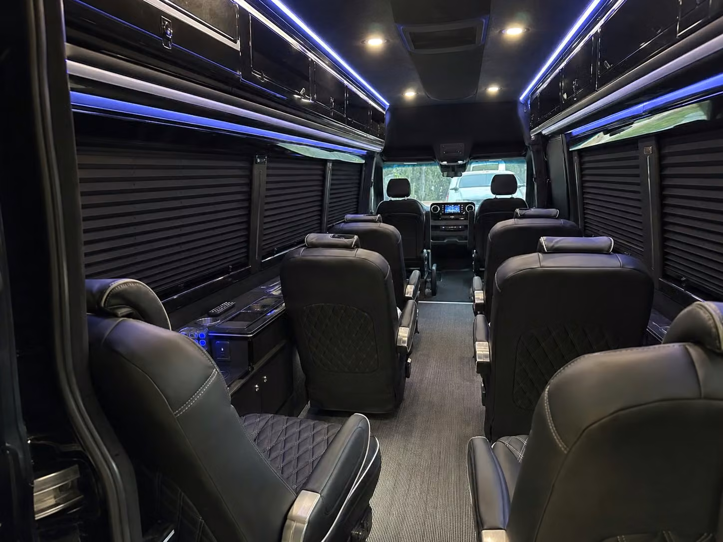 sprinter van with driver inside